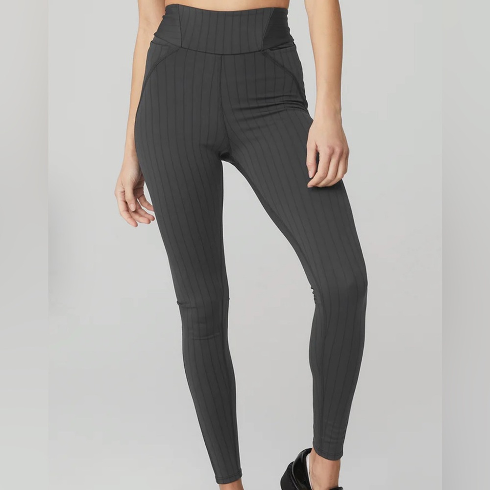 Pinstripe Jacquard Extreme High-Waist Legging